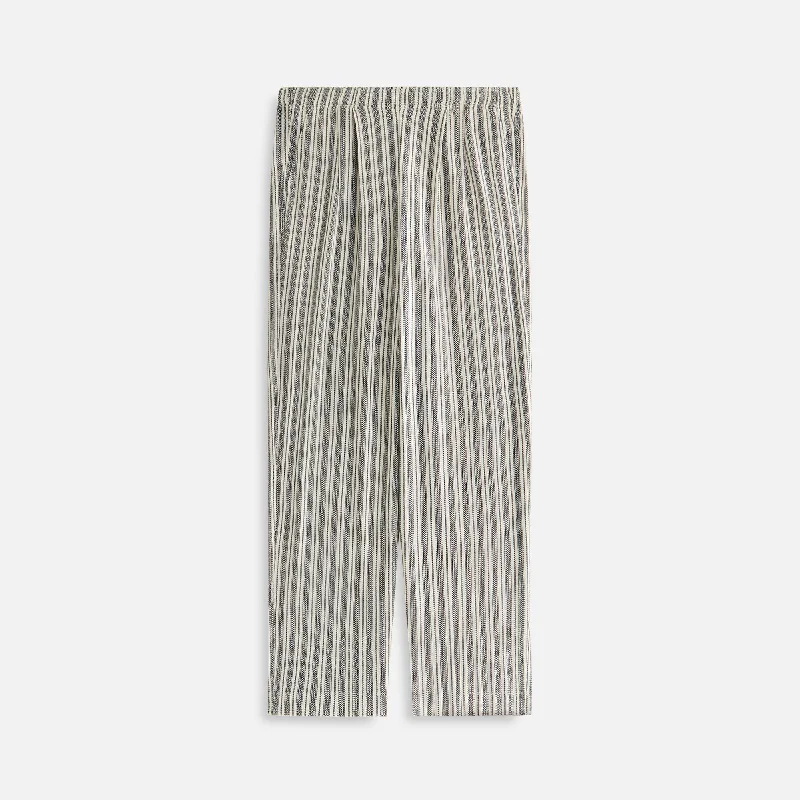 Kith Women Miles II Dobby Stripe Pants - Black Alluring Design