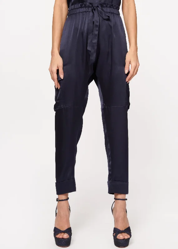 Carmen Cargo Pant Navy Enjoy Discount