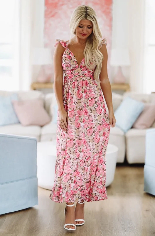 For My Love Maxi Dress - Pink Chic Style, Always In Vogue