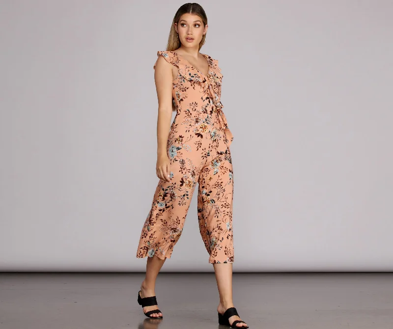 Just Dandy Floral jumpsuit Big Savings