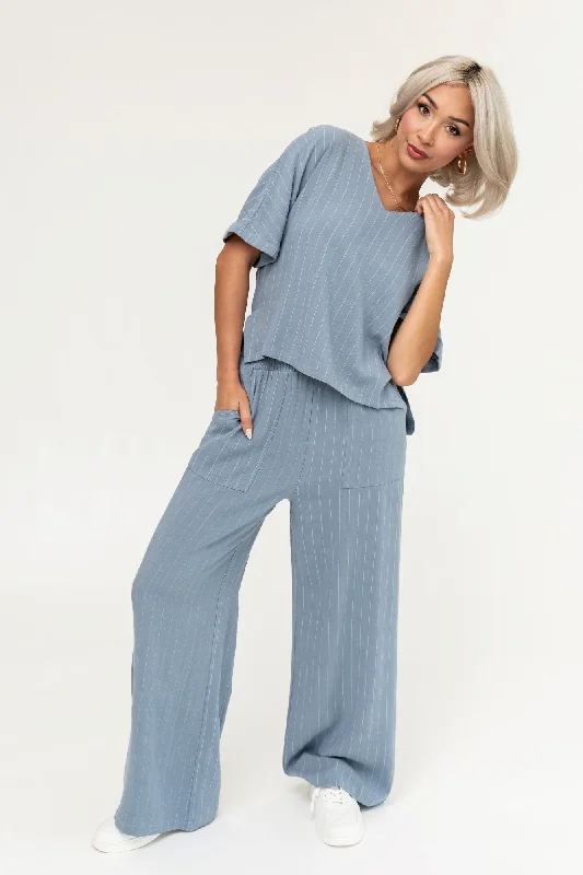 Sydney Pant in Blue Mid Season Sale