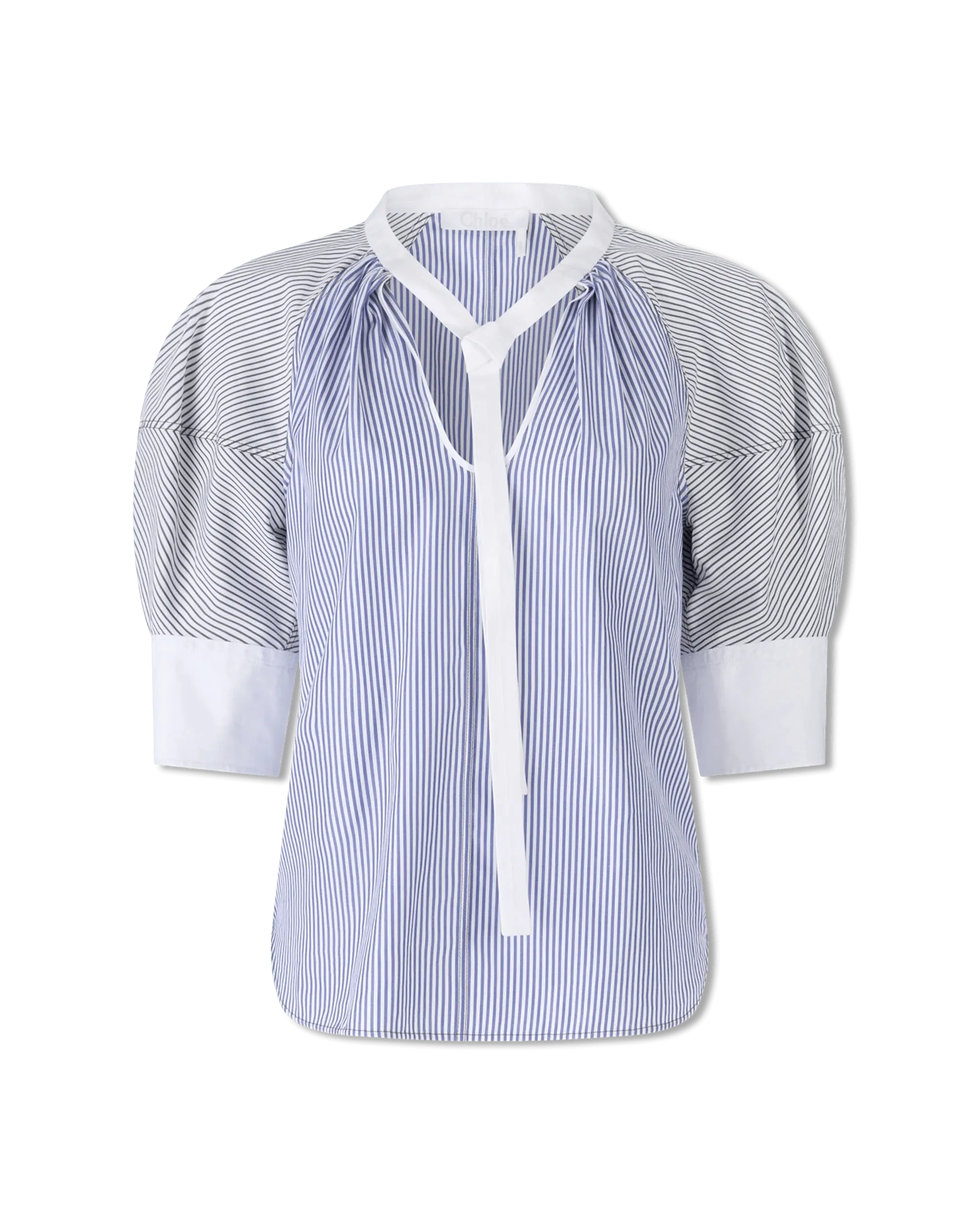 Pinstriped Poplin Top Limited Time