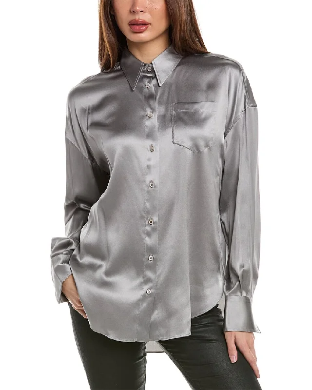 Brunello Cucinelli Silk-Blend Shirt Hot Trends