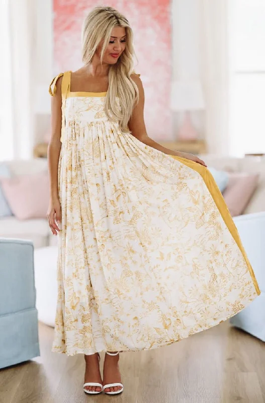 Havanna Holiday Maxi Dress - Yellow Premium Style