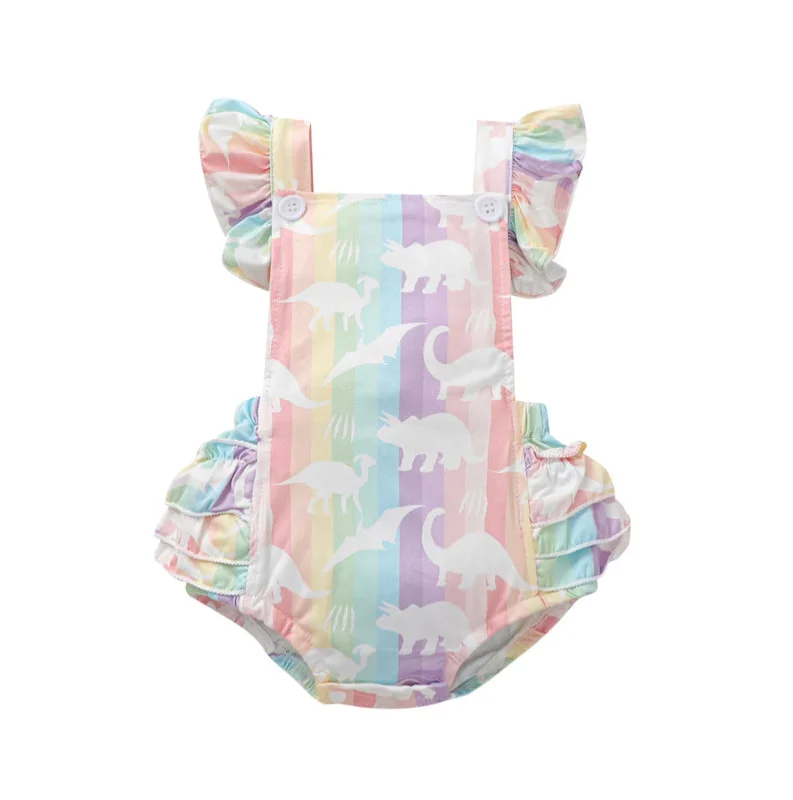 DINOSAUR RAINBOW Romper Top Deals