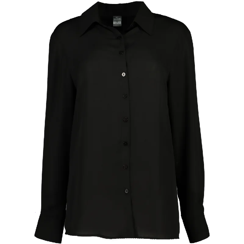 Smart Button Up Shirt Black Hot Picks