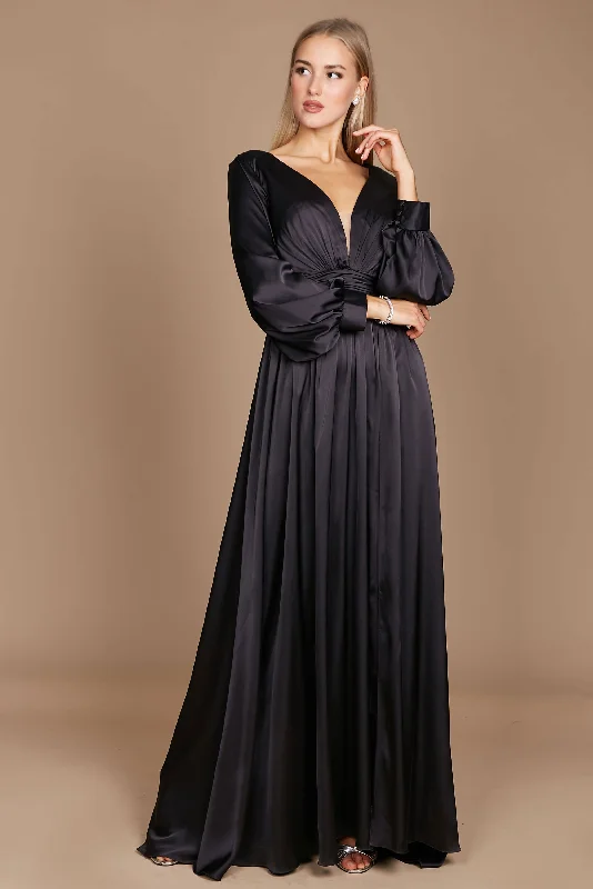 Long Sleeve Formal Evening Party Dress Final Sale