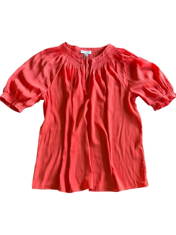 Women's Portola Shirt In Coral Ends Soon