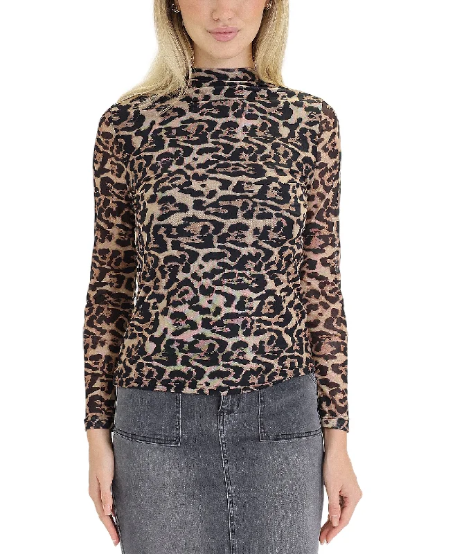 Leopard Print Mesh Top Summer Essentials