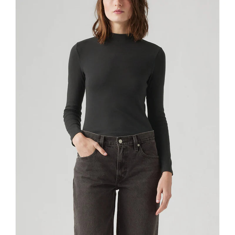 Levi Effortless Long Sleeve Top - CAVIAR Fast Fashion Favorites