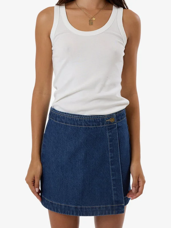 Thrills Marley Wrap Skirt - UNION BLUE Shop Sale Items