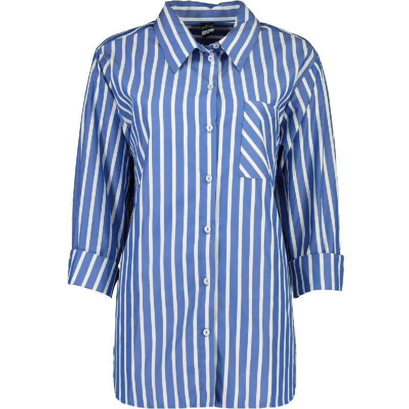 Long Sleeve Stripe Shirt Casual Chic