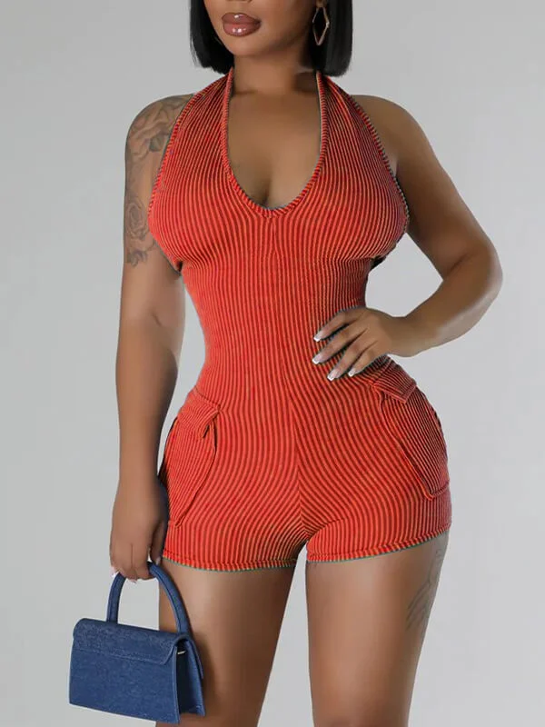 Motionkiller Halter Cargo Romper Hot Sale