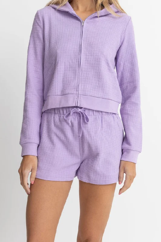 Rhythm Waffle Short - LAVENDER Trendsetter's Closet