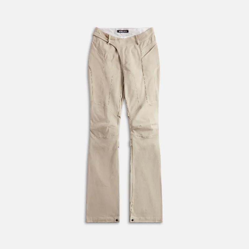 Ottolinger Deconstructed Flared Chinos - Beige Everyday Wear