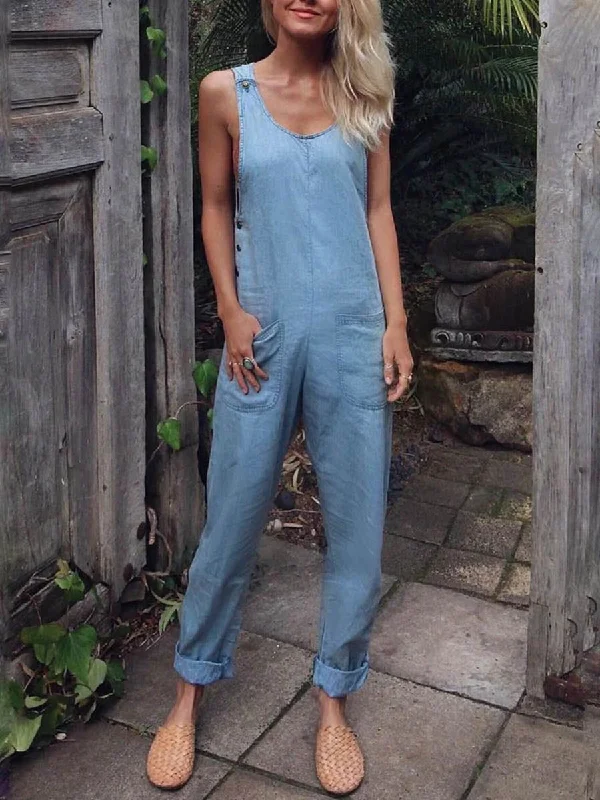 Cotton And Linen Vacation Casual Jumpsuit Comfort Meets Fashion