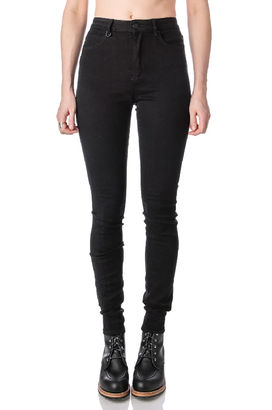 Marilyn Skinny in Blackest Silk Graceful Cut