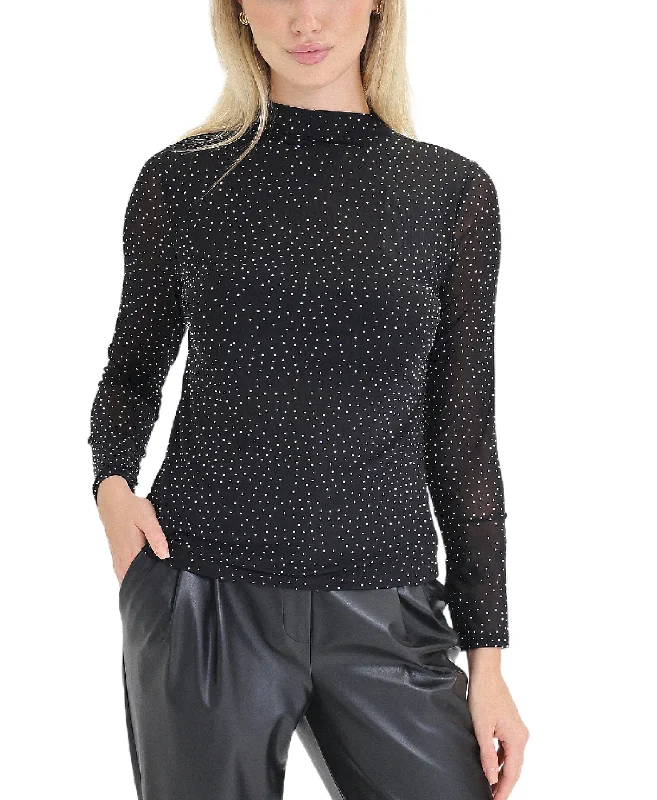 Mesh Top w/ Rhinestones End Of Season Sale