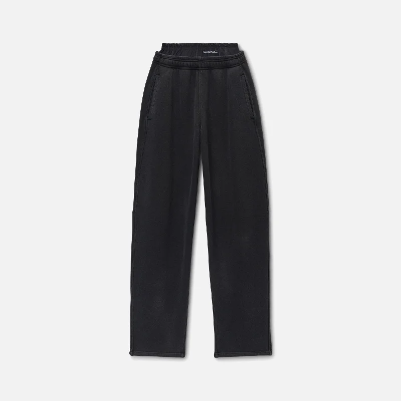 T by Alexander Wang Prestyled Bike Short Sweatpant - Washed Black Unbeatable Prices