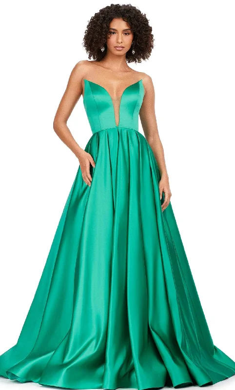 Ashley Lauren 11250 - Strapless Satin Ballgown Bold Patterns