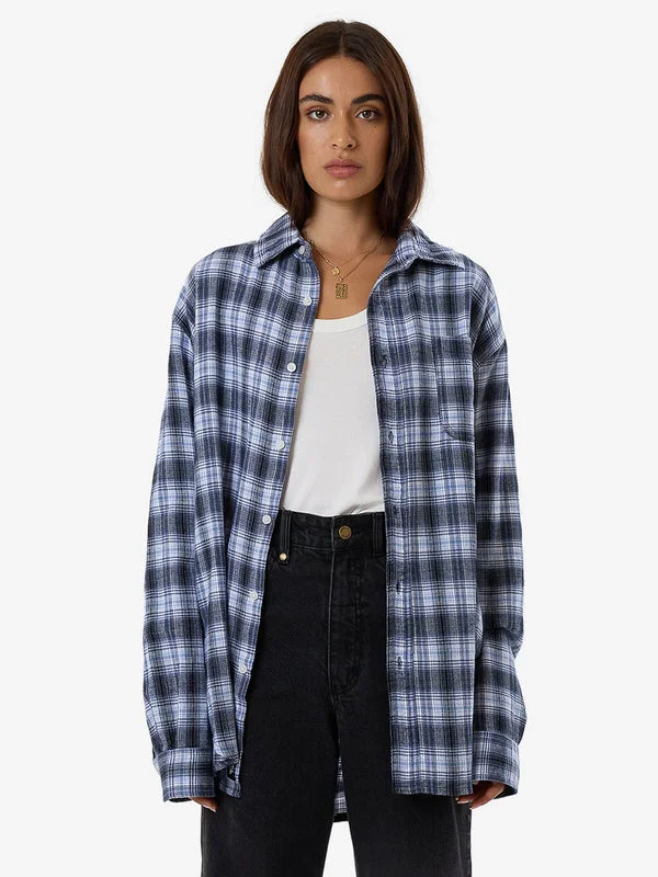 THRILLS Friendly Service Flannel Shirt - ICEBERG Versatile Wardrobe Essentials