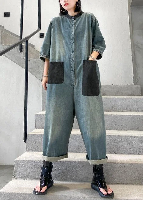 2024 new summer denim jumpsuit thin section fashion jumpsuit women Versatile Wardrobe Essentials