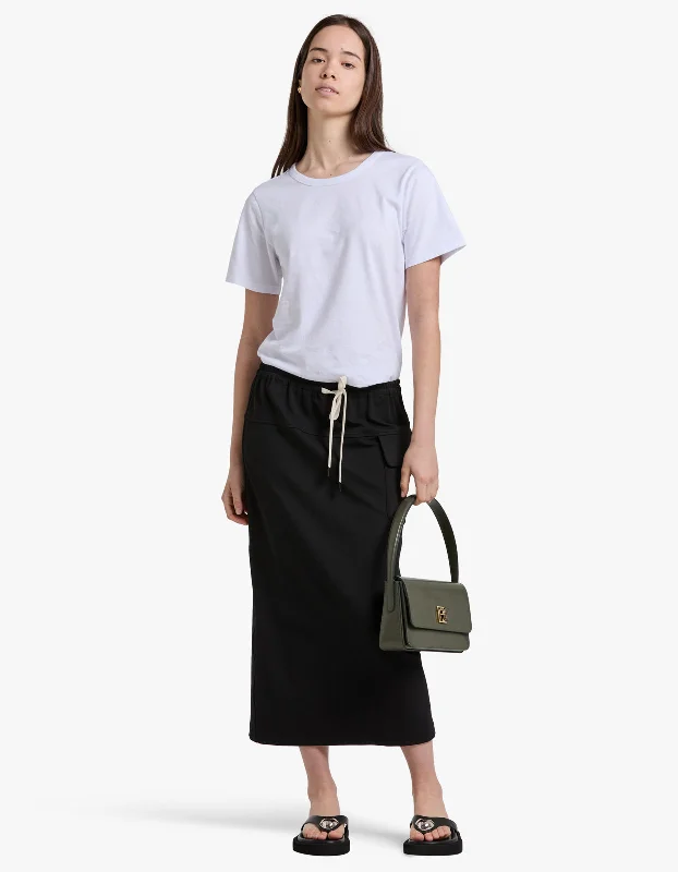 Utility Paper Bag Skirt - Black Urban Femme Streetwear