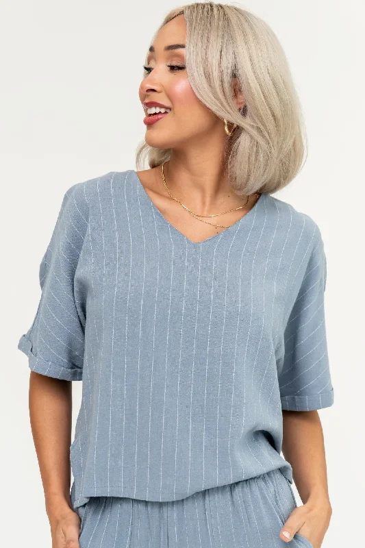 Sydney Top in Blue Great Prices On Feminine Styles