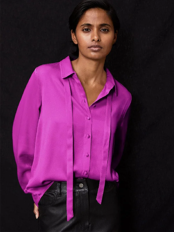 Posey Ecojilin Blend Shirt | Magenta Trendy Styles