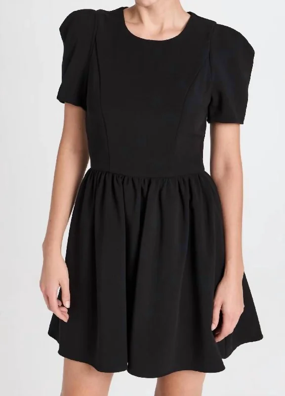 Chadwick Mini Dress In Black Effortless Grace