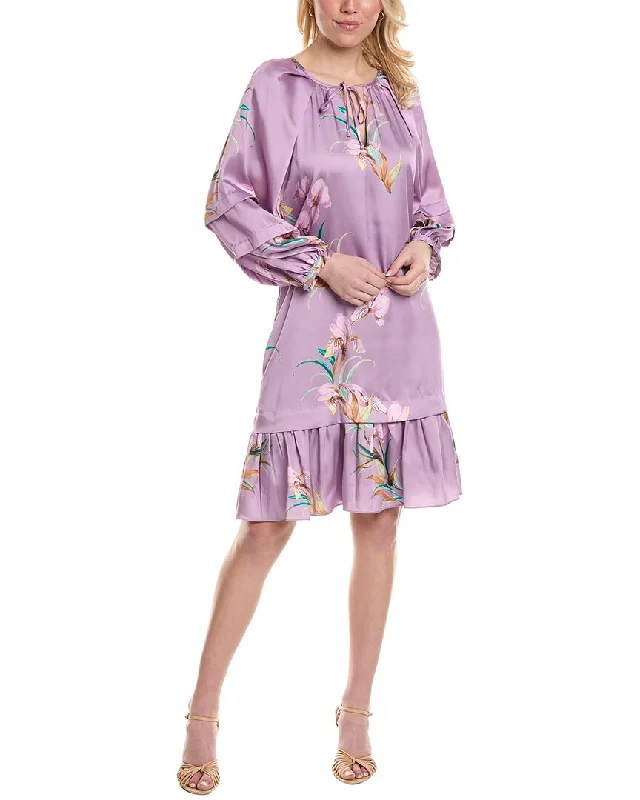 Kobi Halperin Trace Printed Peasant Dress Comfort First Women's Fashion