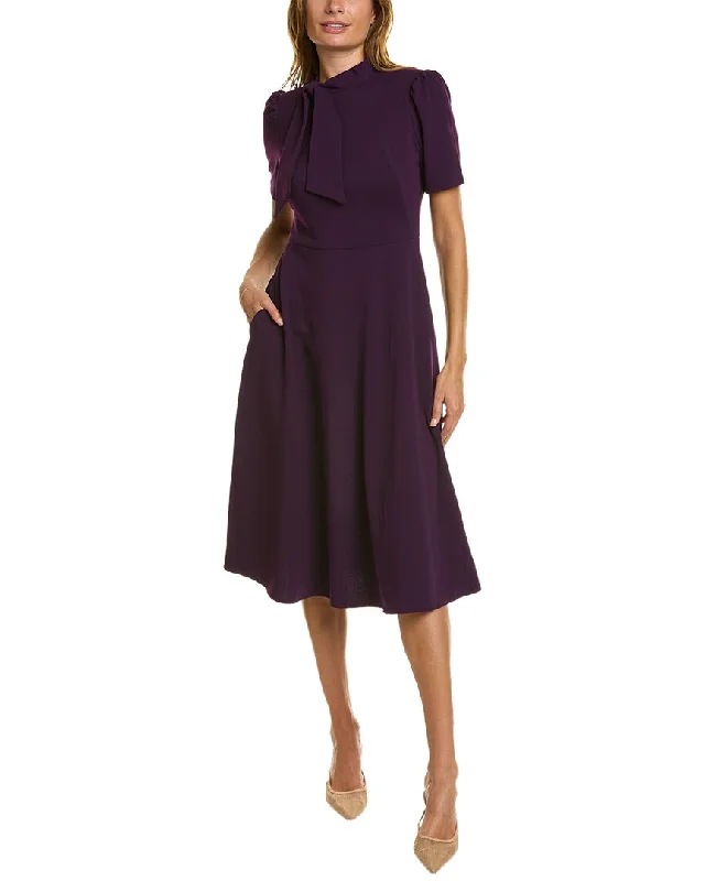 Maggy London Tie-Neck Midi Dress Style Upgrade