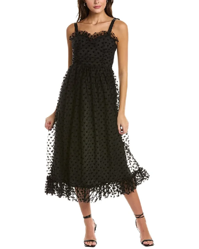 Moonsea Heart Midi Dress Casual Chic