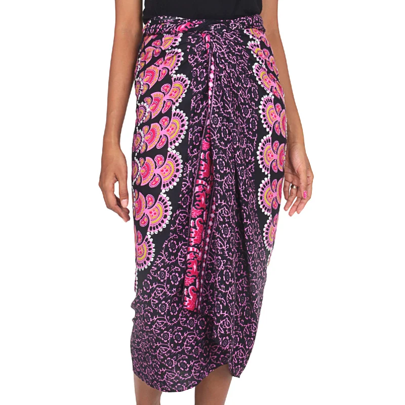 Pink Sunshine Beach Sarong Relaxed Style