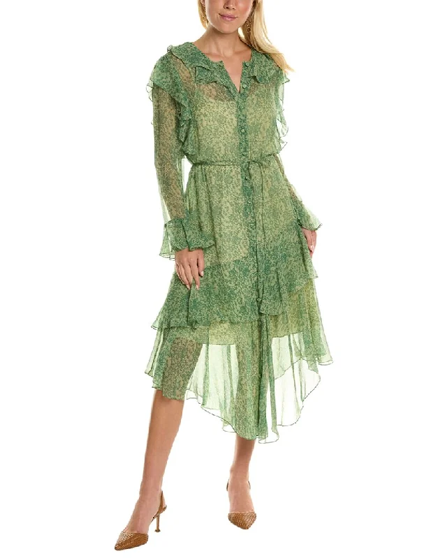 Rebecca Taylor Chiffon Silk Shirtdress Buy More, Save More