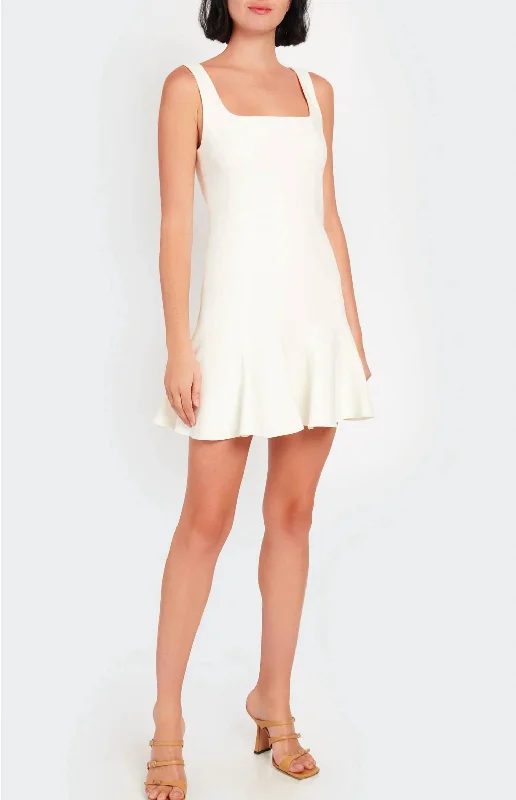 Reeve Mini Dress In Ivory Evening Looks