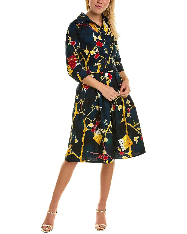 Samantha Sung Audrey 1 3/4-Sleeve Shirtdress Style Revolution