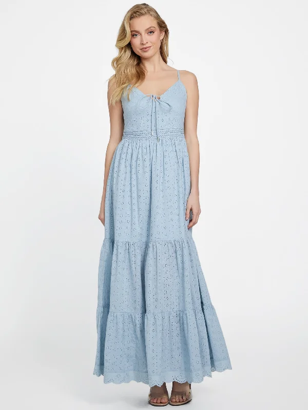 Stacee Eyelet Maxi Dress Daily Essentials