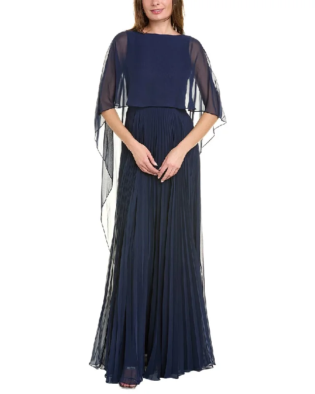 Teri Jon by Rickie Freeman Chiffon Gown Elegant Style