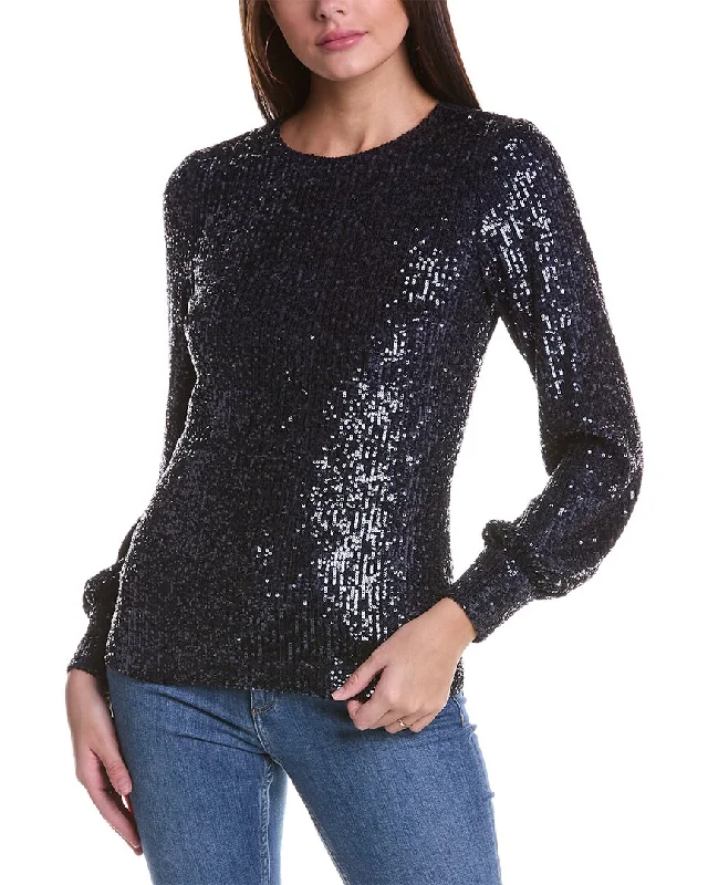 Teri Jon by Rickie Freeman Sequin Top Trendy And Individual Women's Fashion