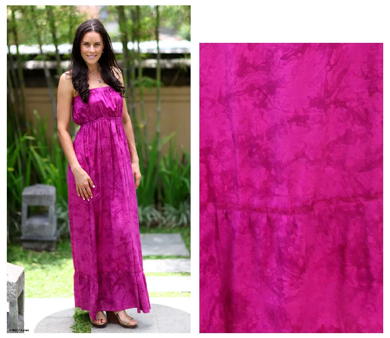 Vibrant Ubud Pink Batik Sundress Effortless Style, Endless Impact