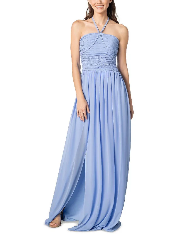 Womens Halter Long Evening Dress High End Women's Wear