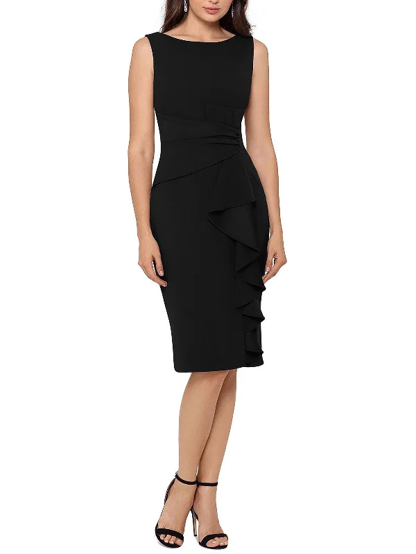 Womens Ruffled Fitted Sheath Dress Seasonal Trends